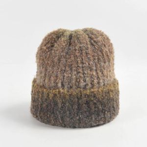 Fluffy Warm Mixed Circle 3D Embroidered Beanie <b>Hat</b> <b>for</b> Men Women Autumn Winter Gradient Knit Travel-Friendly Trend Beanie <b>Hat</b> - Product Image 6