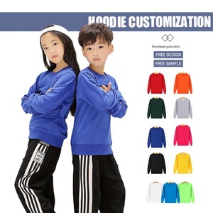 Sudadera de Cuello Redondo Otoñal Sólida al por Mayor, ODM, Personalizada, de Algodón y Poliéster, Manga Larga, Corte Holgado, Unisex para Adultos y Niños - Product Image 5