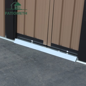 Abri <span class=keywords><strong>de</strong></span> jardin en acier galvanisé marron 1,5 m x 0,9 m à montage facile avec portes verrouillables pour cour et patio - Product Image 5