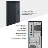 Nouvel ordinateur de bureau ASUS P500MV, processeur Intel Core5-210H, haute performance, RAM DDR5, stockage SSD+HDD, ordinateur de bureau pour les affaires, le jeu et l'apprentissage