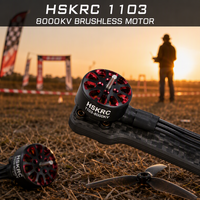 Moteur Brushless Micro FPV HSKRC 1103 8000KV 4.5g 2-3S LiPo pour Drone Quadricoptère FPV Miniature d'Intérieur Toothpick Whoop de 2 Pouces