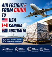 Service de transport aérien Europe, États-Unis, Canada, Australie, fret aérien DDP, droits payés, porte à porte