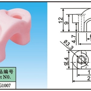 Œillet en céramique, guide en céramique pour machine à tordre le fil de cuivre - Product Image 4