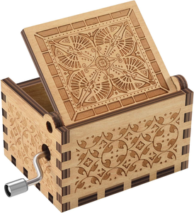 Boîte à musique en bois finition or « You Are My Sunshine » et « La Vie en Rose », vente en gros, cadeau pour garçons, filles, amis - Product Image 2