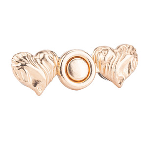 Nouveau bouton ondulé en forme de cœur pour cintrer la taille, sans clous ni coutures, bouton de jean détachable, réduction de la taille - Product Image 2