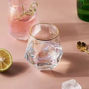Barra de vidro de pedra de alta qualidade, 300ml, moderno,/uísque, óculos/copo de vidro de água, copo de chá, vidro