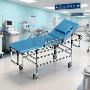 عربة نقل طبية بدون نقل مغناطيسي مع مسند ظهر قابل للتعديل لقسم التصوير بالرنين المغناطيسي - Product Image 2