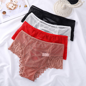 Ladymate ODM/OEM Calcinha Feminina, Slip da Donna in <span class=keywords><strong>Pizzo</strong></span> all'Uncinetto, Sexy <span class=keywords><strong>Perizoma</strong></span> Traforato a <span class=keywords><strong>Vita</strong></span> <span class=keywords><strong>Alta</strong></span>, Intimo Trasparente in <span class=keywords><strong>Pizzo</strong></span> - Product Image 6