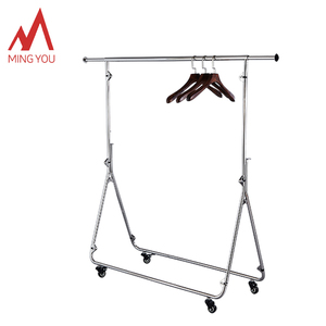 <strong>Clothes</strong> Store Black Coating Metal Hanging Cloth <strong>Display</strong> <strong>Racks</strong> Stand Retail Clothing <strong>Rack</strong> - Product Image 4