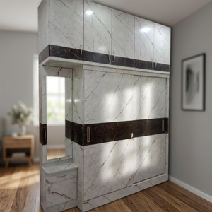 High Quality Polished White <b>Marble</b> Wardrobe Niches Modern Custom Designs Waterproof Durable Eco-Friendly Apartment Indoor - Product Image 3