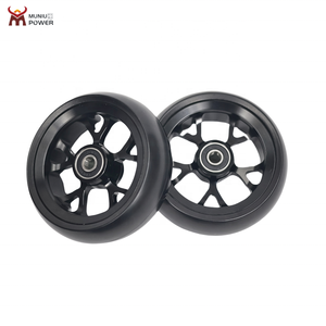Pièces de <span class=keywords><strong>fauteuil</strong></span> roulant Roulette de roue avant de <span class=keywords><strong>fauteuil</strong></span> roulant durable en alliage d'aluminium de 4 pouces pour <span class=keywords><strong>fauteuil</strong></span> roulant manuel - Product Image 4