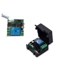 Interruptor de Control Remoto Inalámbrico de un Solo Canal de 12 V, Kit de Receptor y Transmisor de RF de 433 MHz para Iluminación LED y Sistemas de Cerraduras Eléctricas