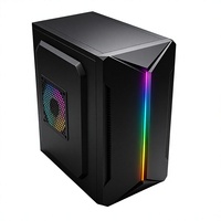 Boîtier PC Gaming Meway Micro-ATX Mid-Tower RGB OEM en Promotion avec Support Ventilateur et Boîtier Noir en Stock