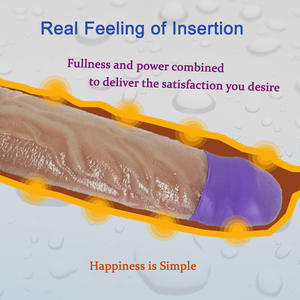 Pengiriman Cepat Dildo Silikon Lembut Ramah Kulit <span class=keywords><strong>Penis</strong></span> Realistis dengan Suction Cup Kuat untuk Pria - Product Image 6