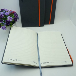 Carnet de notes en cuir PU gris de haute qualité format A5 Journal Journal avec bande élastique - Product Image 6