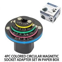 Adaptateur de réduction de tuyau multifonctionnel 4-en-1 avec anneau de couleur, connecteur fileté universel mâle-femelle