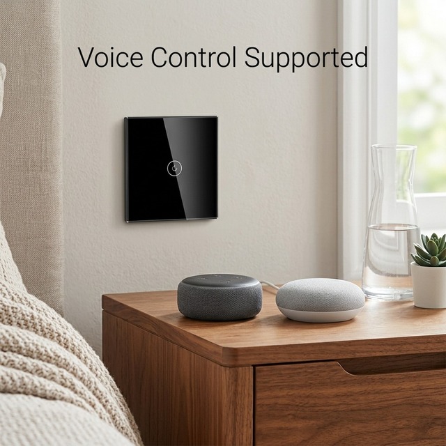 Mvava Customizable Logo 86 Type Smart Home WiFi Zigbee Glass Waterproof Touch Wall Switch EU Standard 1-4 Gang