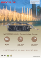 Decodificador LED para Exteriores Binolor BC-804-WP, Impermeable IP67, 4 Canales*5A, DMX512 RDM RGBW
