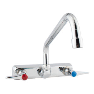 Robinet de cuisine haut de gamme en laiton massif chromé avec bec pivotant à 360 degrés pour un nettoyage rapide des vaisselles, idéal pour les hôtels et les hôpitaux - Product Image 1