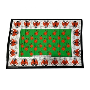 Tissu en polyester brossé lourd <span class=keywords><strong>Leso</strong></span> Khanga fabriqué en Chine pour auvents et rideaux, motif africain, prix abordable - Product Image 4