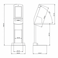Warteschlangen-Management Check-In Registrierungs-Event-Kiosk RFID NFC Kartenleser Code-Scanner Belegdrucker Terminal OEM SDK