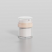 Bouteilles à pompe sans air de luxe PET PP ABS 50ml en plastique sous vide pour les soins de la peau sérum crème visage toner emballage cosmétique Logo personnalisé