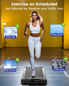 Hot <b>Sale</b> Original Portable Electric Walking Running Machine Convenient Gym <b>Treadmill</b> LED Screen 120kg Features Wireless 2.25HP - Product Image 6