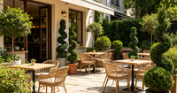 Arbre artificiel en buis en spirale en pot, faux cyprès torsadé, pour la décoration de l'aménagement paysager des hôtels, centres commerciaux, villas et jardins (vente en gros)
