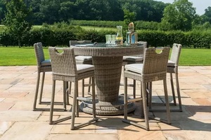 Ensemble de <span class=keywords><strong>bar</strong></span> de mobilier d'extérieur en rotin durable, tabouret et chaises de <span class=keywords><strong>bar</strong></span> en <span class=keywords><strong>osier</strong></span>, vente à chaud - Product Image 2