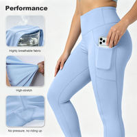 Leggings de yoga taille haute élastiques effet push-up, extensibles dans quatre directions, unis, anti-transpiration, doux, respirants, avec poches, pour la course et la gym