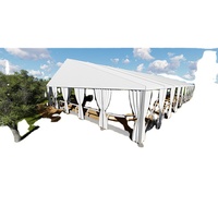12x12m 12x15m grand équipement de location en aluminium étanche extérieur pour événements cérémonie bâches tente de luxe transparente