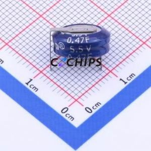 Supercondensateur CBN5R5474HF-ZG, composant traversant (THT), condensateur 0,47F -20%~+80% 5,5V 2uA@72hrs - Product Image 1