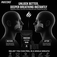 Bandes nasales extra-fortes pour la respiration, emballage personnalisé avec logo, adhésif de qualité médicale respectueux de la peau pour le ronflement, le sommeil, le sport, OEM