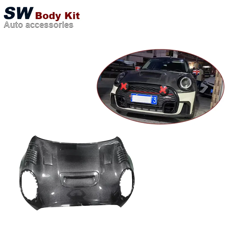 Cubierta estilo AG de fibra de carbono para Mini Cooper F55 F56 F57, cubierta de válvula de motor, accesorios de coche, Kit de rendimiento, alta calidad