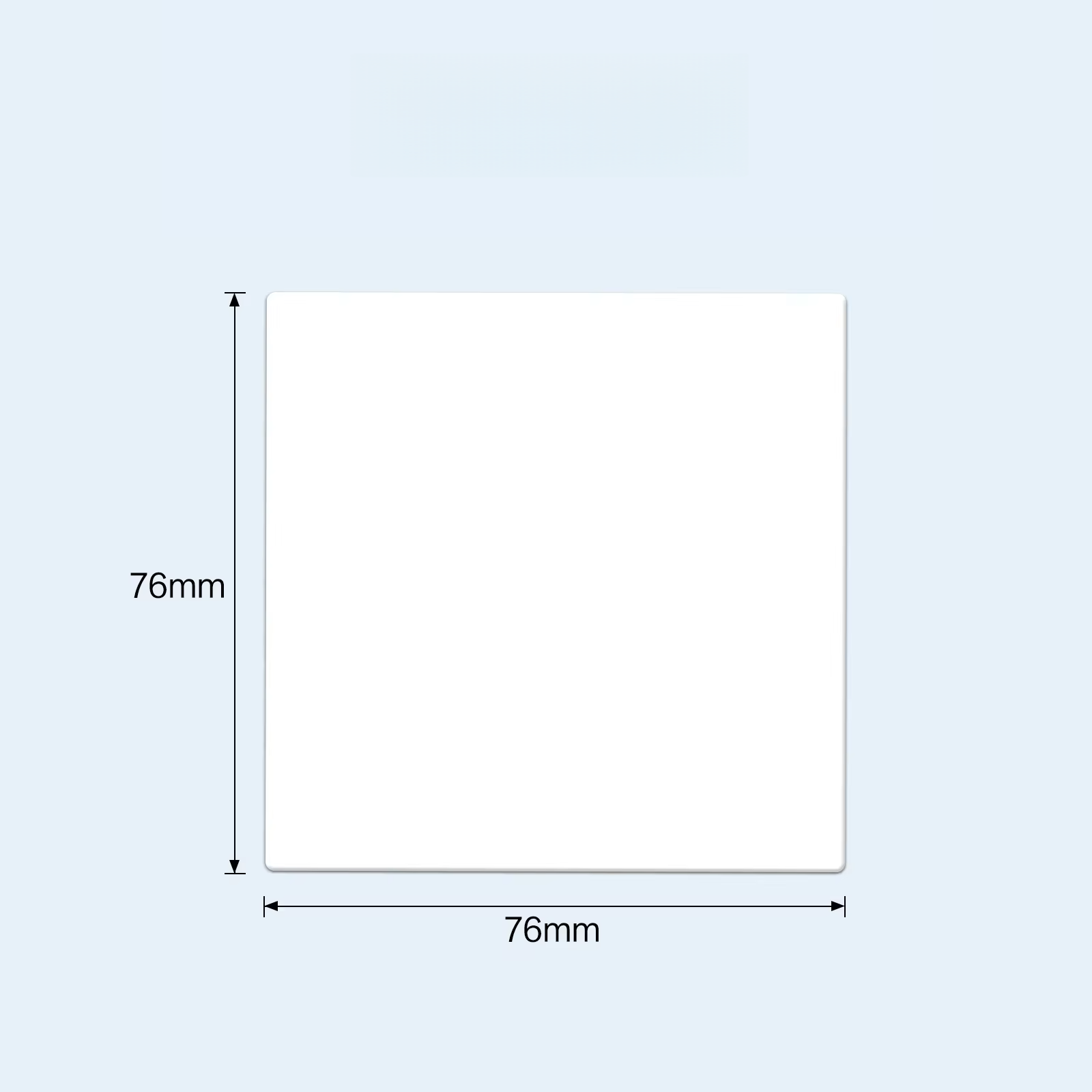 76X76 มม. 1 ชิ้น สีขาว