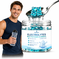 AegleWell Électrolytes Multivitamines Gommes Gooey Supplément Nutritionnel Quotidien pour l'Hydratation Soutient l'Énergie et la Fonction Musculaire