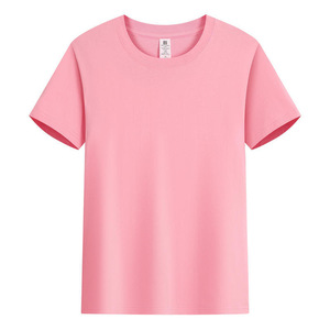 T-shirt blanc en coton à manches courtes, couleur unie, pour les loisirs - Product Image 4