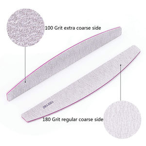 Пилки для ногтей с логотипом на заказ, профессиональные, прочные, с зернистостью 100/180, двусторонние, моющиеся, для натуральных ногтей - Product Image 4