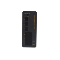 Boîtier en aluminium extrudé sur mesure pour commutateur Ethernet industriel, boîtier électronique, fixation sur rail DIN standard 35 mm