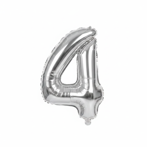 32 \ "n. 4 palloncino in alluminio argento 240 pz/CS per decorazioni per feste - Product Image 4