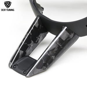 Embellecedor de volante de carreras de fibra de carbono forjado 992 decoración de afinación Interior de carbono seco para <span class=keywords><strong>Porsche</strong></span> Taycan Cayenne Panamera - Product Image 3