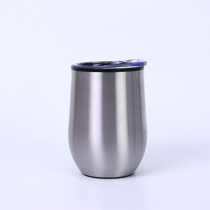 แก้วไวน์สแตนเลสทรงไข่สองชั้น ขนาด 12 ออนซ์/360 มล. พร้อมฝาปิด - Product Image 5