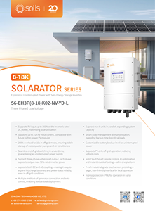 Sistema de Almacenamiento de Energía Trifásico de Bajo Voltaje Híbrido Solar 8K 10K 12K 15K 18K S6-EH3P(8-18)K02-NV-YD-L I - Product Image 6