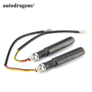 Clignotants LED pour moto, 24LED, indicateurs de direction, feux arrière clignotants, feux de freinage, feux stop, feux de jour DRL - Product Image 3