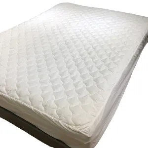 Ademend Gewatteerde Diepe Zak Matras Pad Beschermende Matras Pad Cover Voor Crib Machine Wasbaar