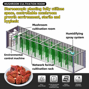 Système de culture vertical intelligent en conteneur mobile entièrement fermé pour la culture commerciale de champignons toute l'année - Product Image 5