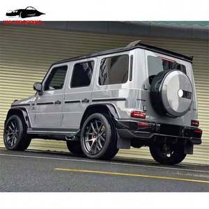 Ventes d'usine 2019-2025 G-Class <span class=keywords><strong>Station</strong></span> <span class=keywords><strong>Wagon</strong></span> G63 Becquet arrière W464 Diffuseur avant en carbone Style supérieur W464 Diffuseur arrière Pare-chocs avant - Product Image 2