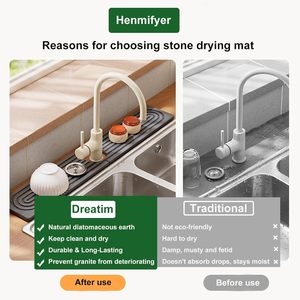 MD Diatomite Stone Faucet <b>Mat</b> Quick Dry Bathroom <b>Sink</b> <b>Protectors</b> Modern Design 5 Year Kitchen Accessories - Product Image 5