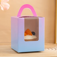 2025 Nouveaux produits Boîte à gâteau en carton de cuisson portable avec fenêtre transparente