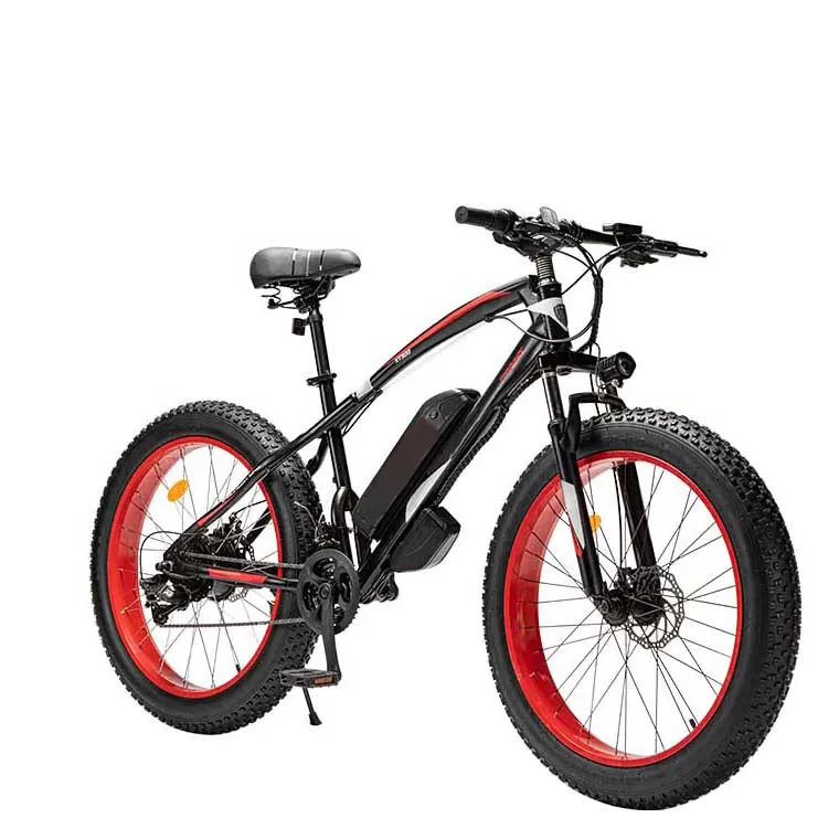 Wholesale 26 Inch 21-Speed E Mountain Bike 350W 8Ah Lithium Battery Men Electric Fat Tyre Cycle